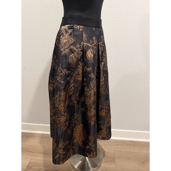 WHBM Women Fancy Metallic Jacquard Full Midi Skirt in Size 14 NEW NWT MSRP $160 - Picture 6 of 10